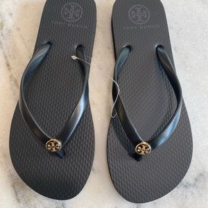Tory Burch Black Flip Flops